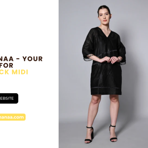 House of Manaa - Your Destination for Women's Black Midi Dresses